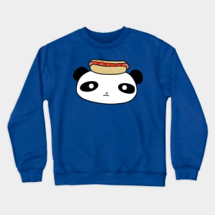 Hotdog Panda Face Crewneck Sweatshirt